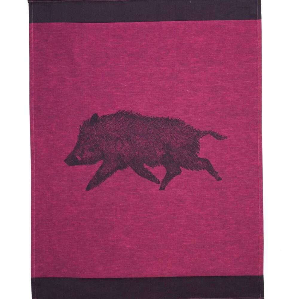 Linen Schlitzer Leinen Grubentuch Wildschwein Pink