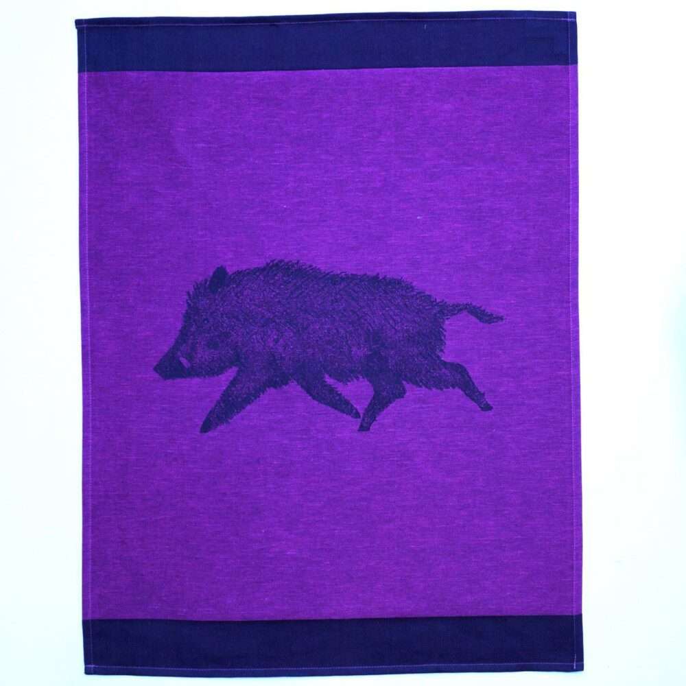 Linen Schlitzer Leinen Grubentuch Wildschwein Violett