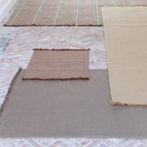 Cambridge Teppich Taupe reines Leinen von Libeco