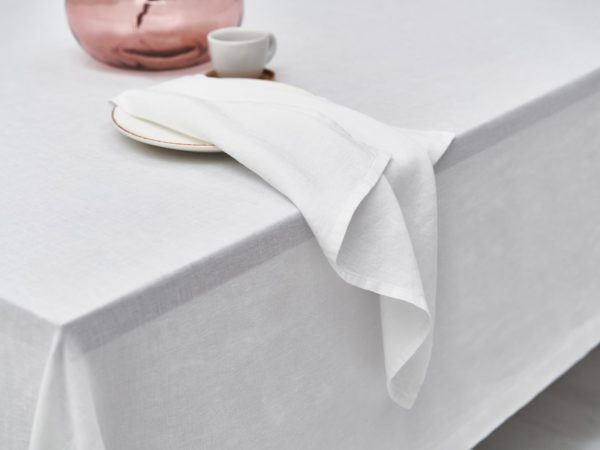 Cygna Leinen Tischdecke von Geniksa – Bild 7