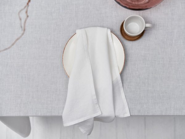 Cygna Leinen Tischdecke von Geniksa – Bild 9