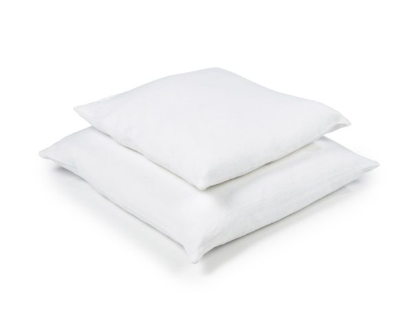 Hudson Optic White Leinen Coverlet und Kissen von Libeco – Bild 3