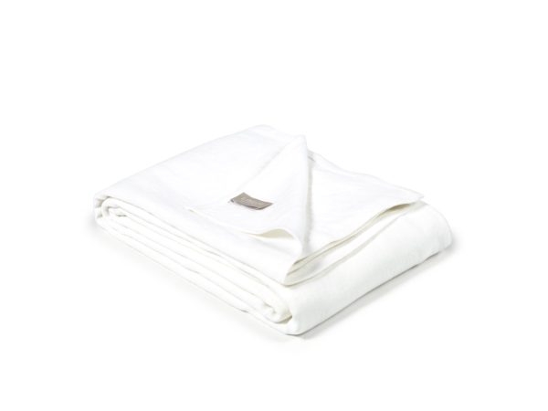 Hudson Optic White Leinen Coverlet und Kissen von Libeco – Bild 2