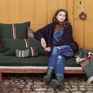 Jasper Hunter Green Leinen-Wolle-Mix in Waldfarben von Libeco
