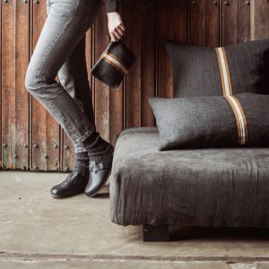 Jasper Faded Black Leinen-Wolle-Mix von Libeco