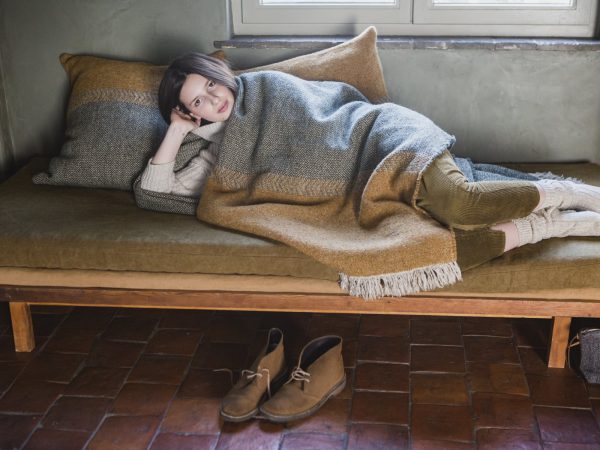 Jules Green Herringbone Leinen-Wolle-Mix von Libeco