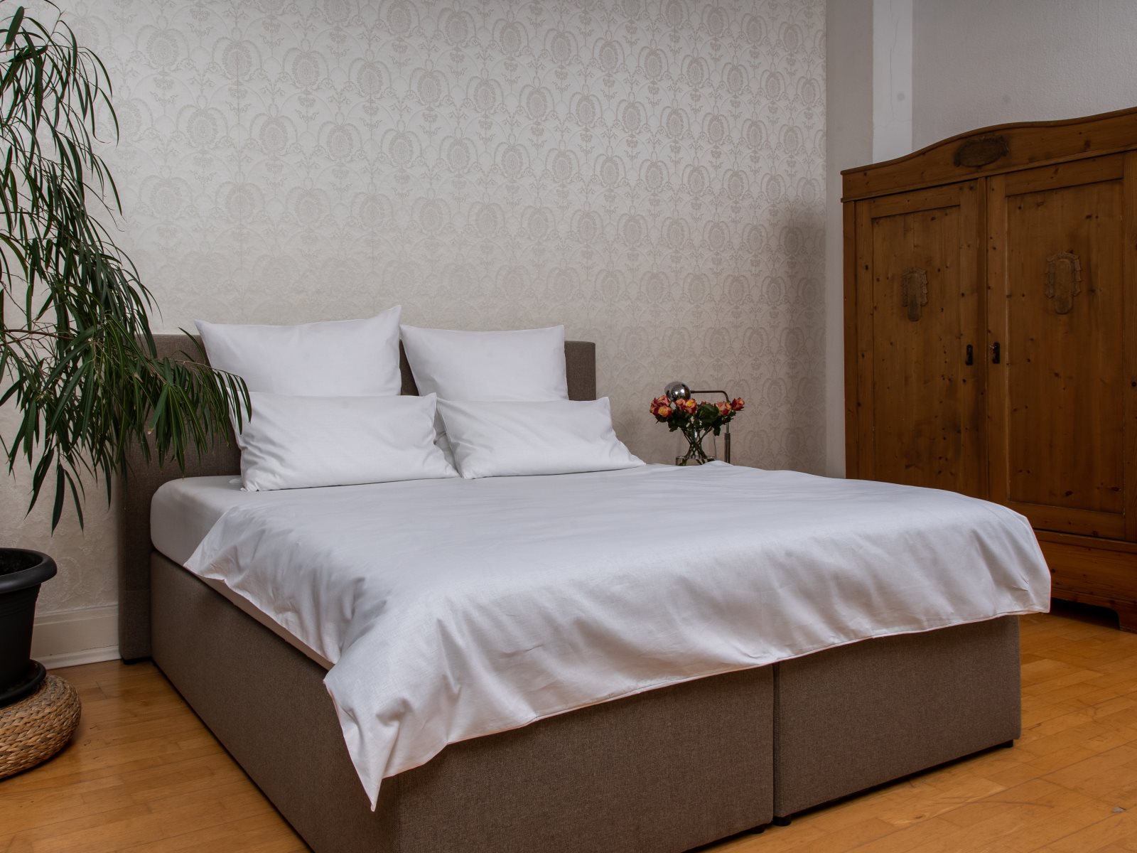 Bettlaken aus starkem Halbleinen von der Leinenweberei Hoffmann – Bild 4