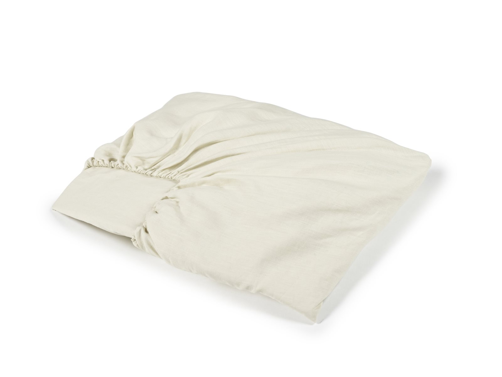 Madison White Sand Farbiges Leinen Spannbettlaken von Libeco – Bild 3