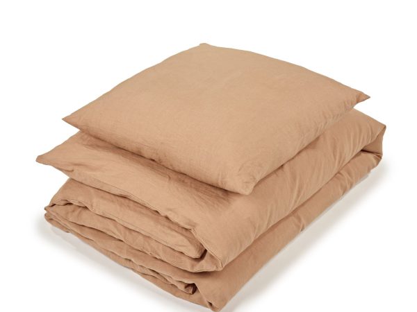 Madison Cinnamon Farbiges Leinen Spannbettlaken von Libeco – Bild 3