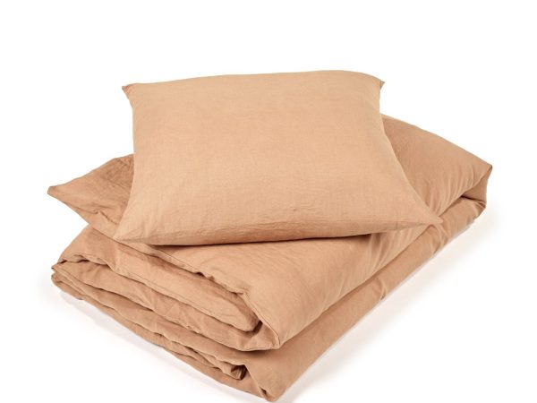 Madison Cinnamon Farbiges Leinen Spannbettlaken von Libeco – Bild 4