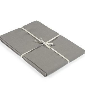 Madison Dark Grey Farbiges Leinen Spannbettlaken von Libeco