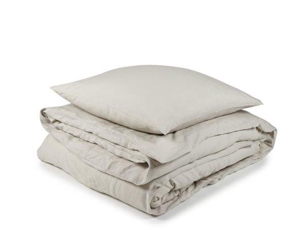 Madison Light Grey Farbige Leinen Bettwäsche von Libeco