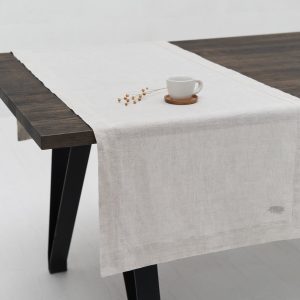 Natural Leinen Tischdecke von Geniksa