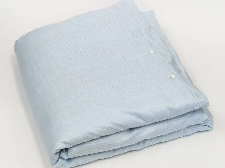 Leinen Bettwäsche Fischgrat Hellblau von Vieböck 273