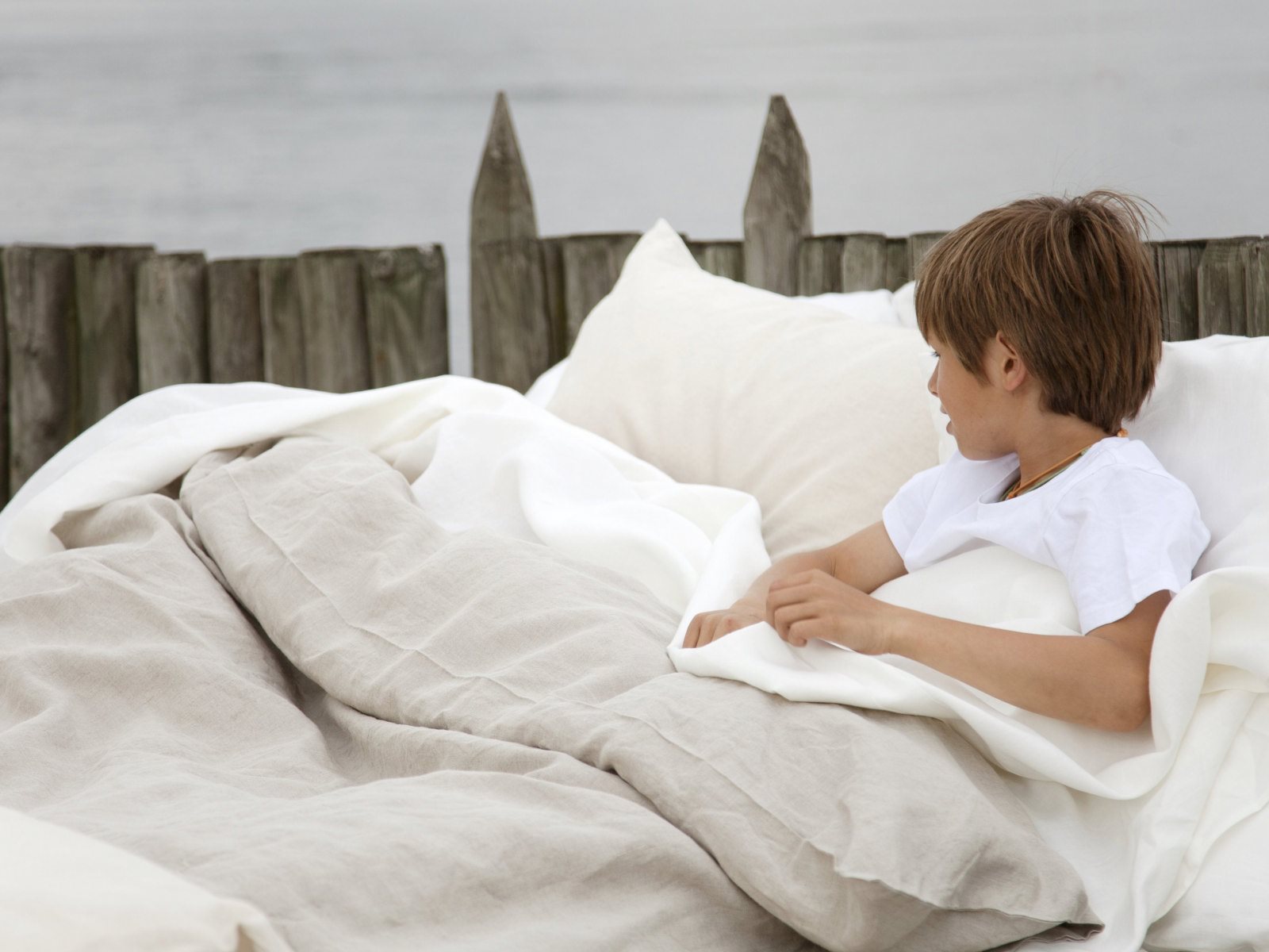 Heritage Oyster Bio-Leinen Bettwäsche Libeco