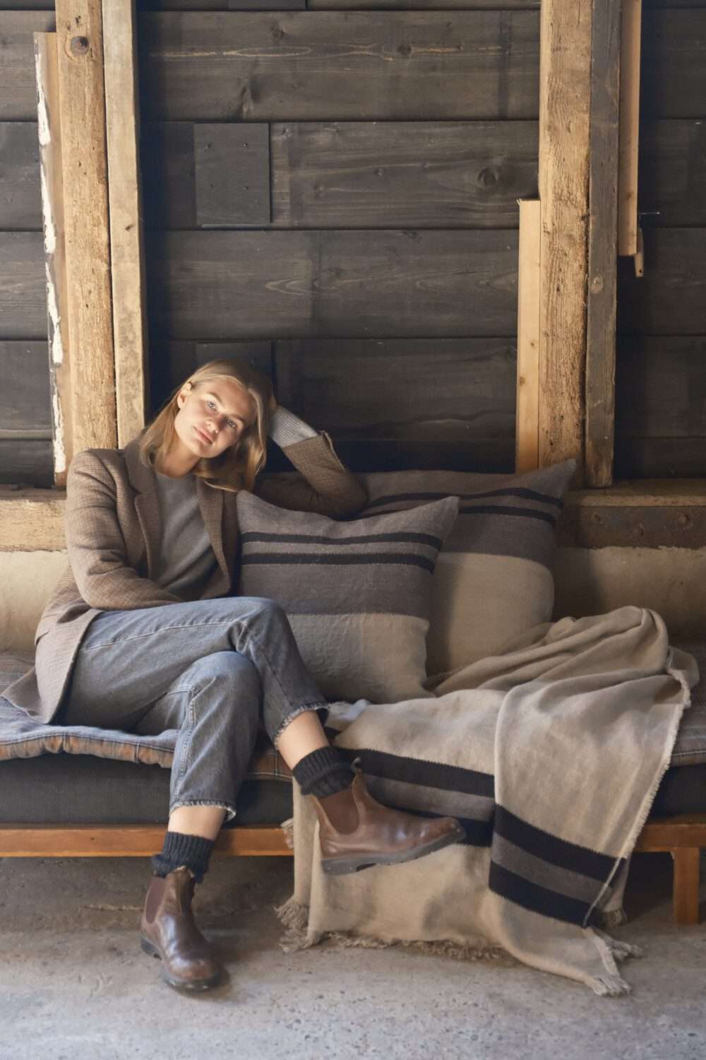 Black House Stripe Leinen und Wolle-Mix von Libeco – Bild 7
