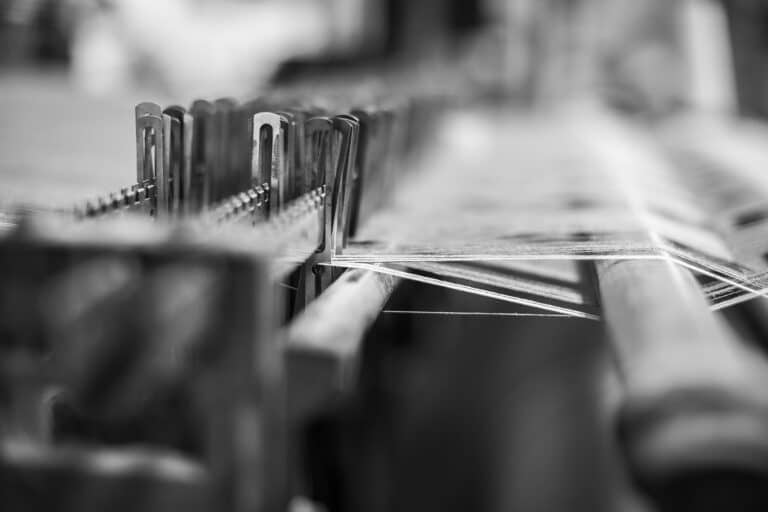 Ein Webstuhl aus einer Weberei