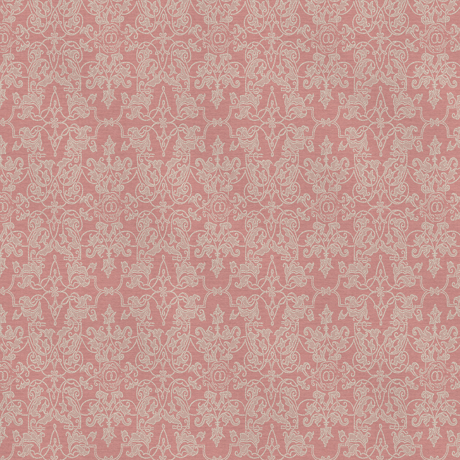 A pink and white wallpaper with a pattern on it.