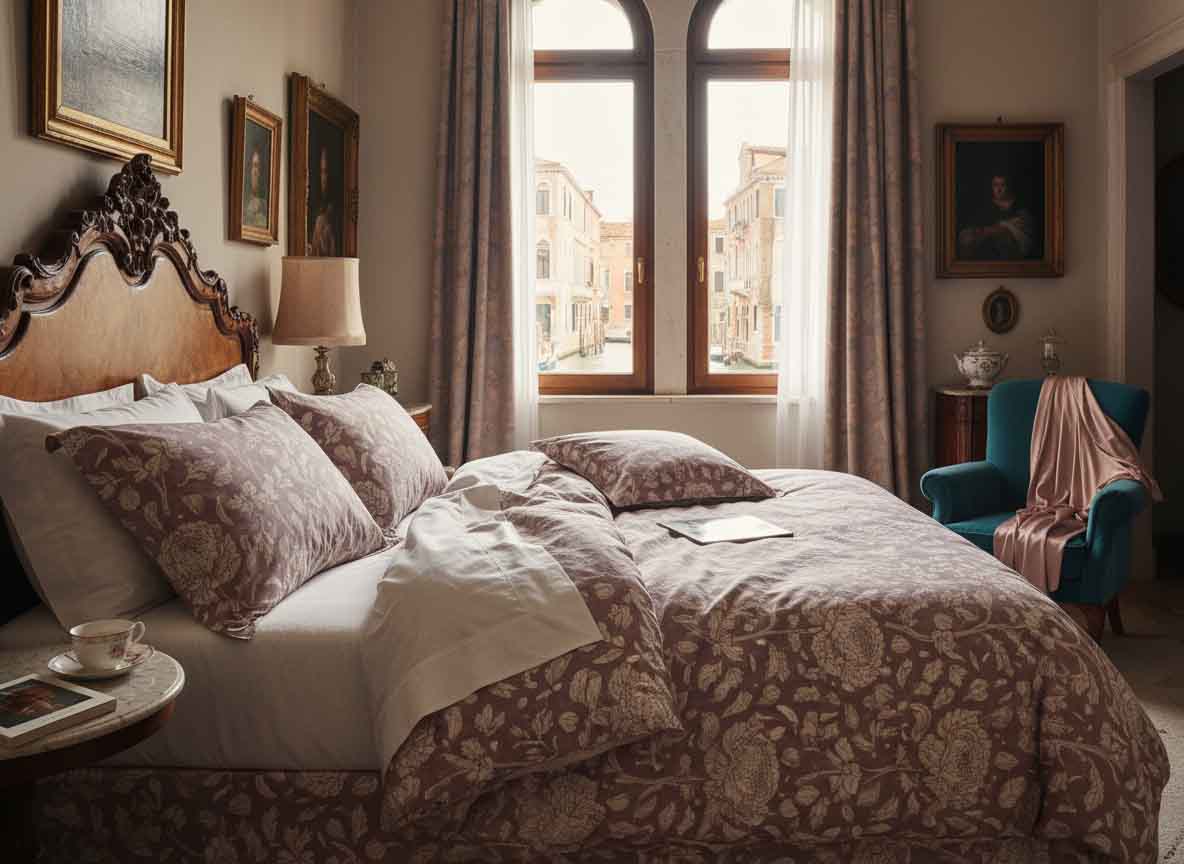 A bed in Venice