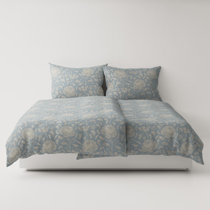 A bed with two pillows on top.