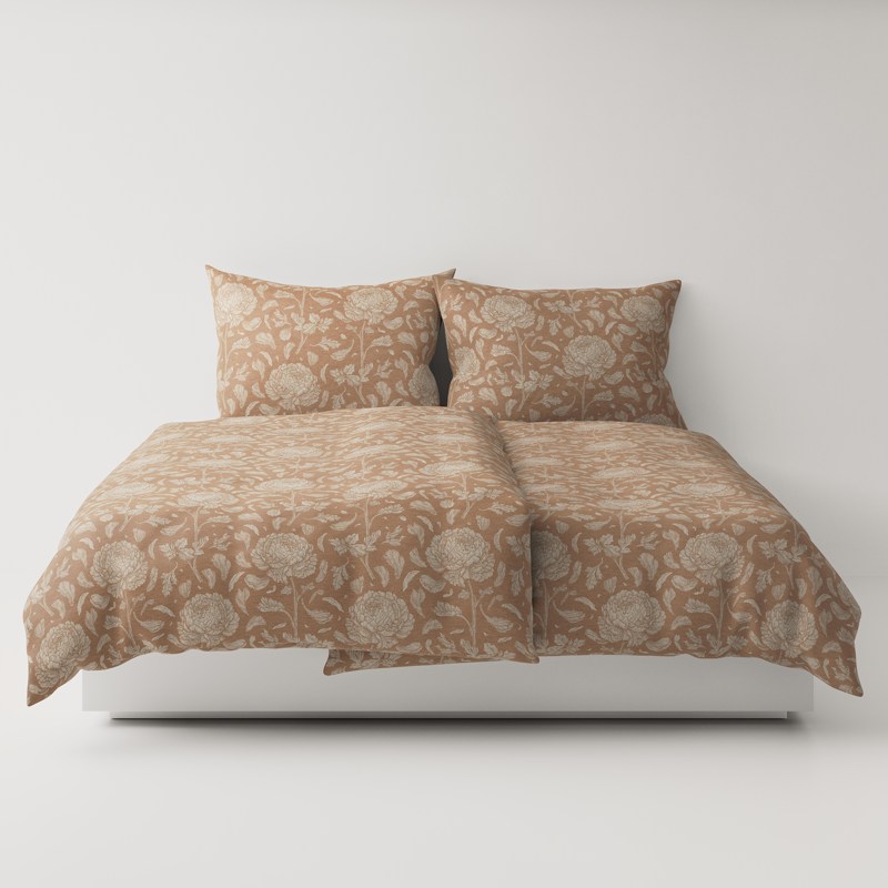 A bed with two pillows on top.