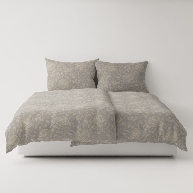 A bed with two pillows on top.