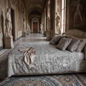 Ein Bett in einem Palazzo