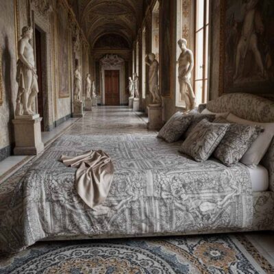 Ein Bett in einem Palazzo