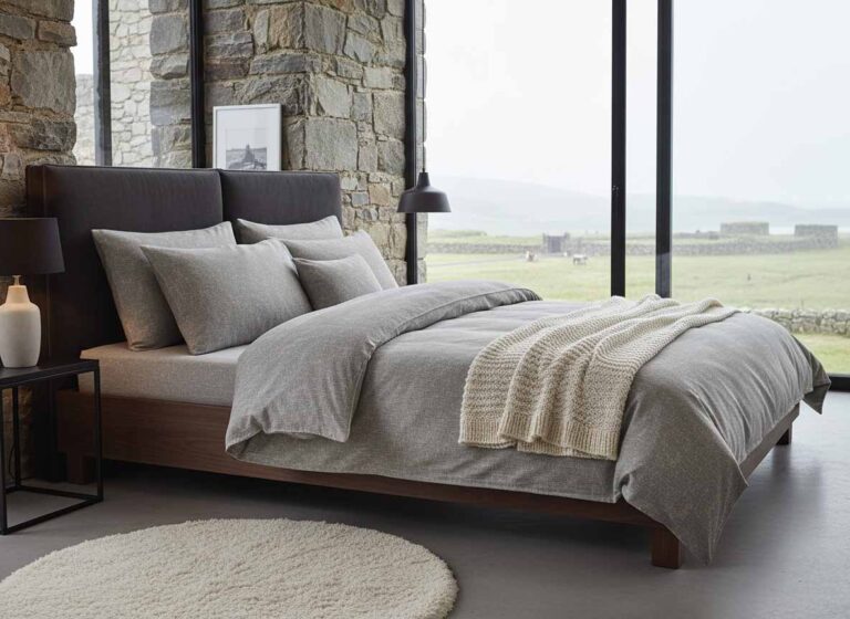 Ein Bett in einem Zimmer