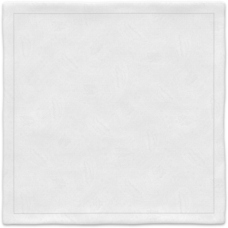 A white napkin with a white background.