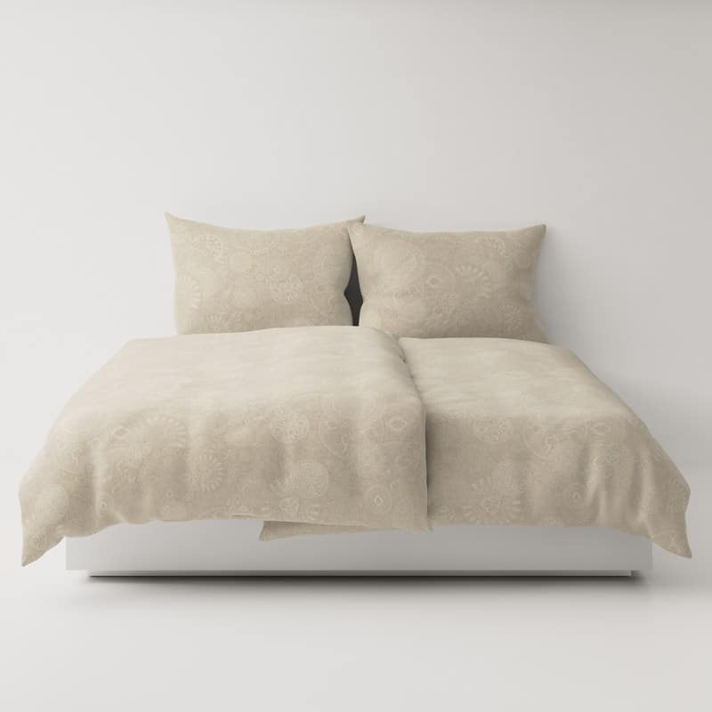 A bed with two pillows on top.