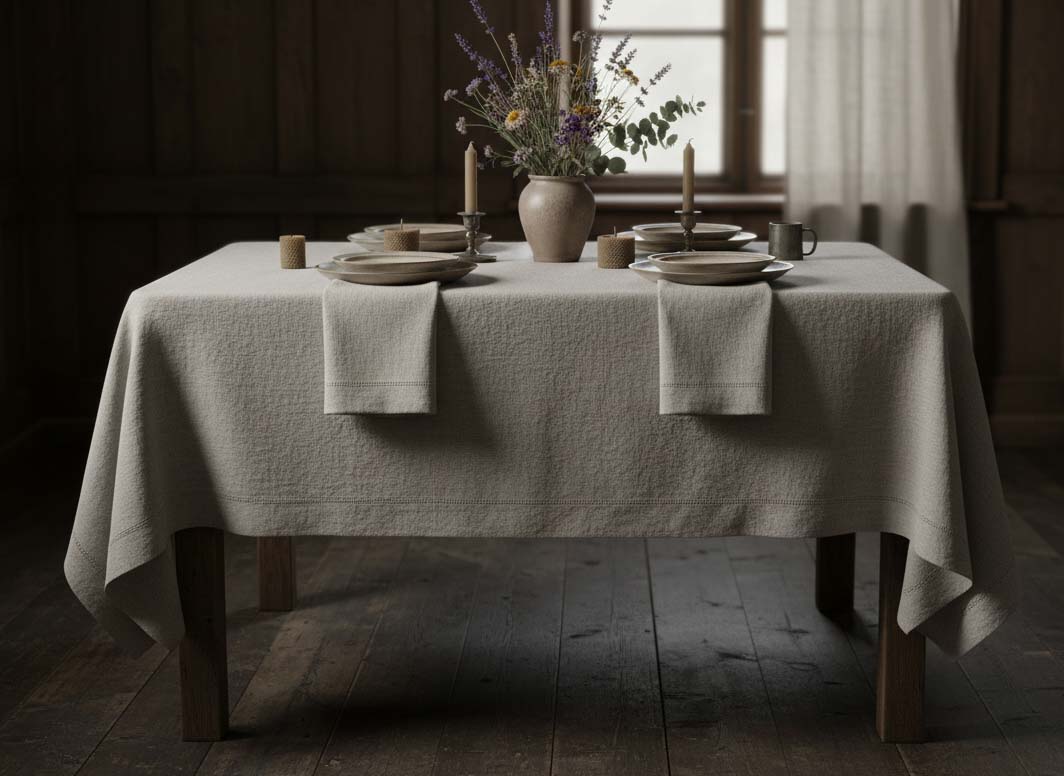 Ein Tisch in einem Zimmer