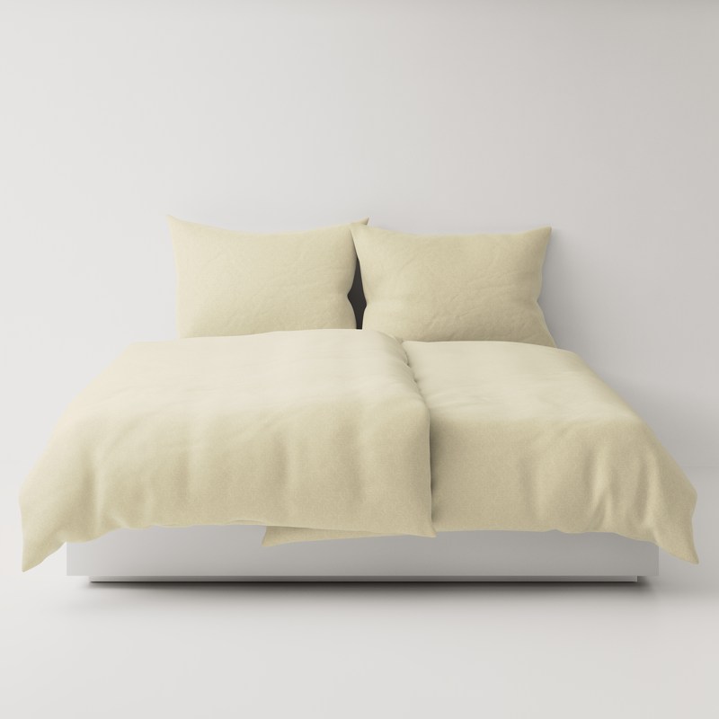 A bed with two pillows on top.