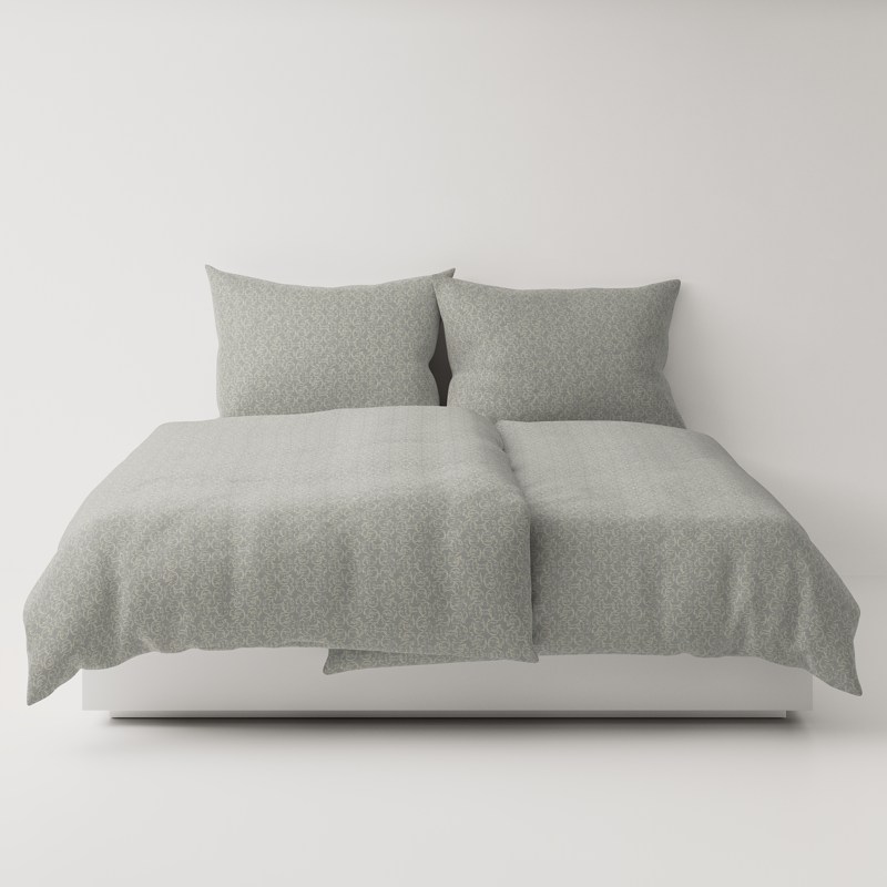 A bed with two pillows on top.