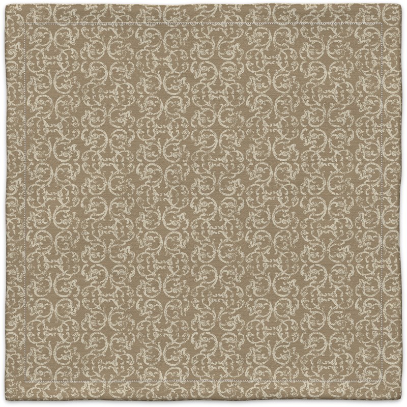 A beige and white carpet with a pattern on it.