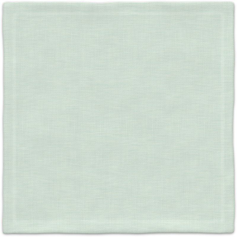 A light green napkin on a white background.