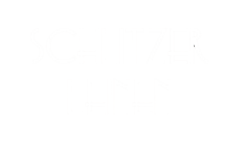 Der weiße Text auf hellgrauem Hintergrund lautet "Schlitzer Leinen" in einer fetten, geometrischen Großbuchstabenschrift. Die Buchstaben sind dünn und gleichmäßig verteilt, und der Text ist mittig auf dem Bild angeordnet.