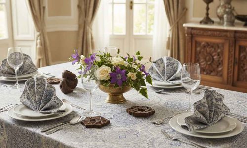 Ein Tisch in einem Zimmer