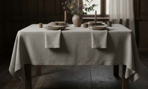 Ein Tisch in einem Zimmer