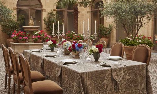 Ein festlich gedeckter Tisch